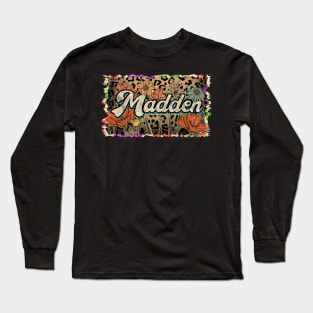 Vintage Proud Madden Name Personalized Birthday 70s 80s 90s Styles Long Sleeve T-Shirt
